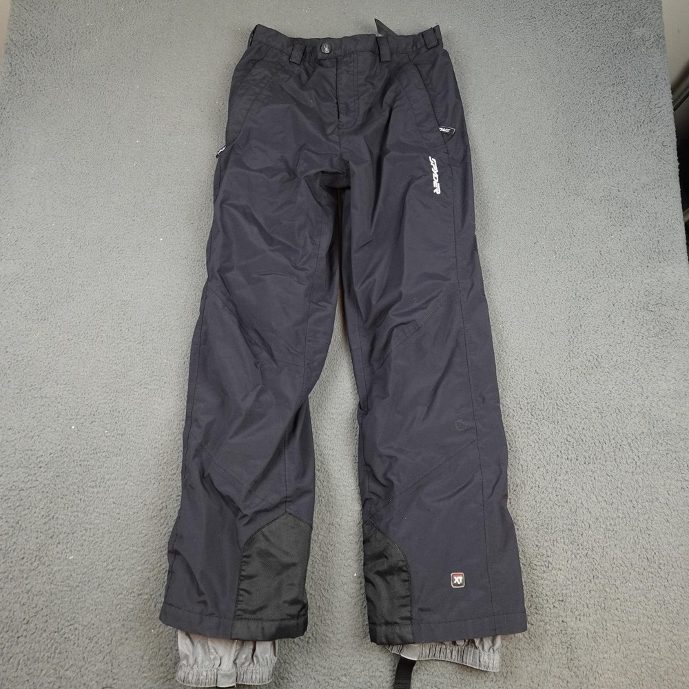 Spyder Snow Pants Womens 10 Black Insulated Ski Snowboard Winter Lined Pockets